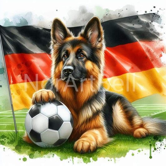 Fußball Hund Nr.01