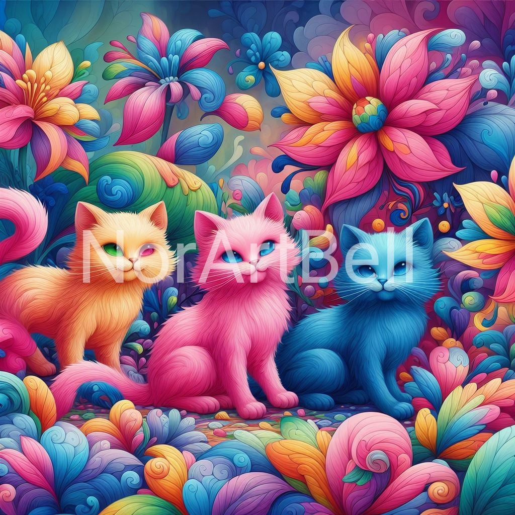 Katzen Trio Nr.08