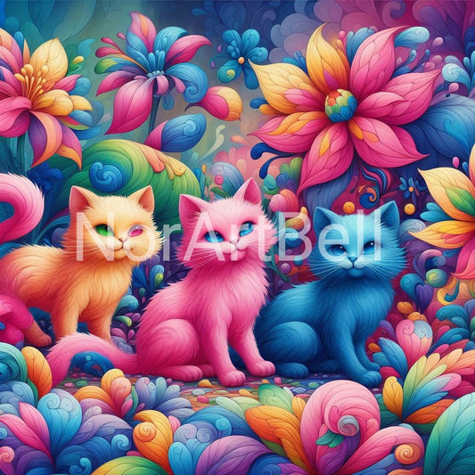 Katzen Trio Nr.08