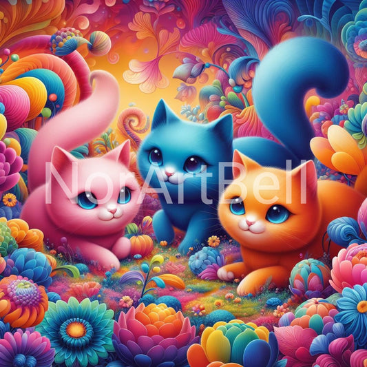 Katzen Trio Nr.09