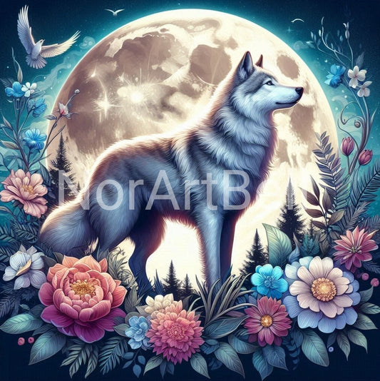 Mond Wolf Nr.01
