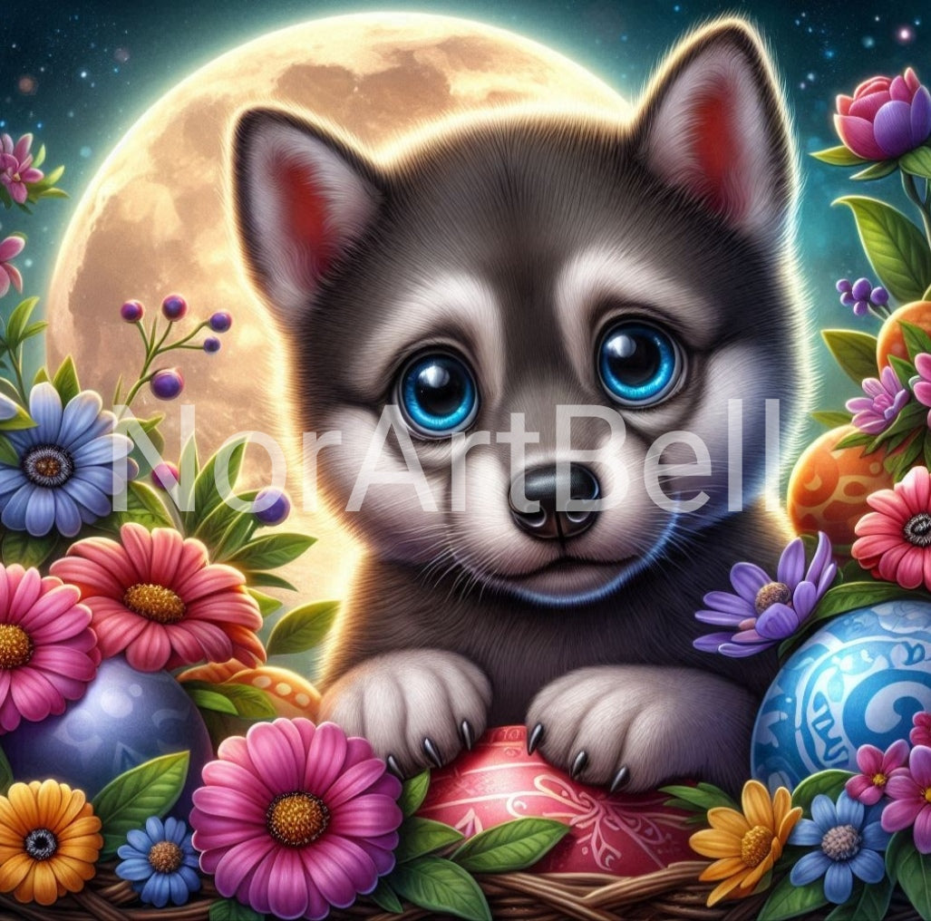 Mond Wolf Welpe Nr.01
