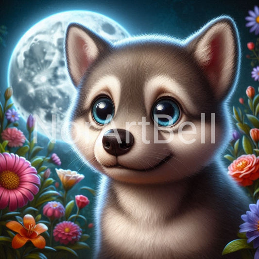 Mond Wolf Welpe Nr.02