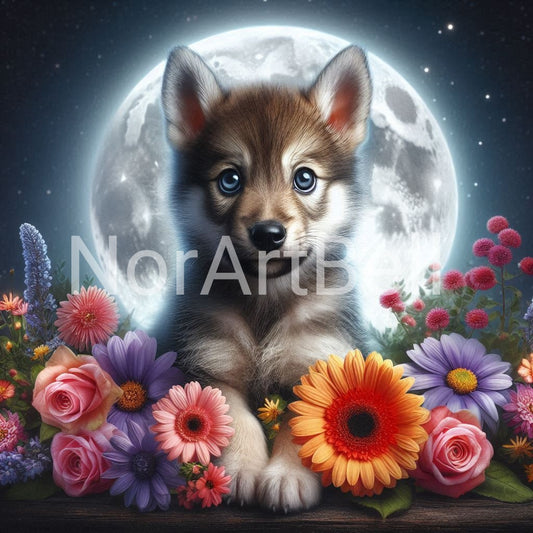 Mond Wolf Welpe Nr.03