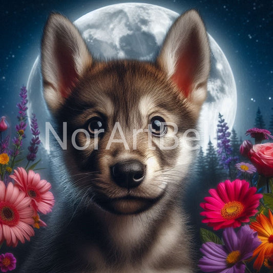Mond Wolf Welpe Nr.04