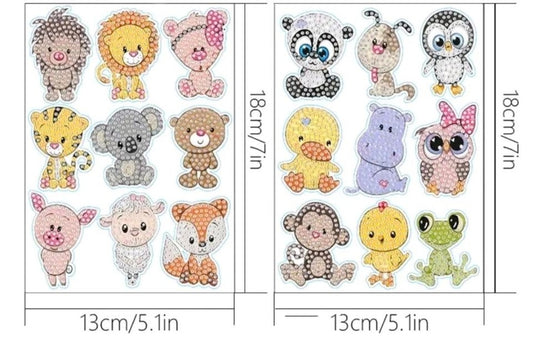 Sticker Set Tiere