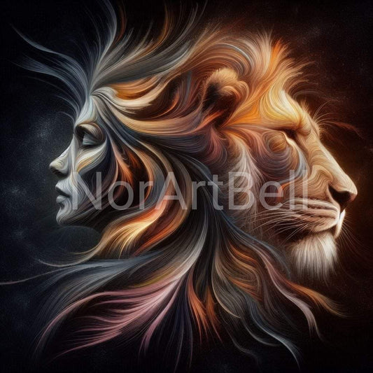 Woman & Lion 2.0